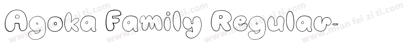 Agoka Family Regular字体转换